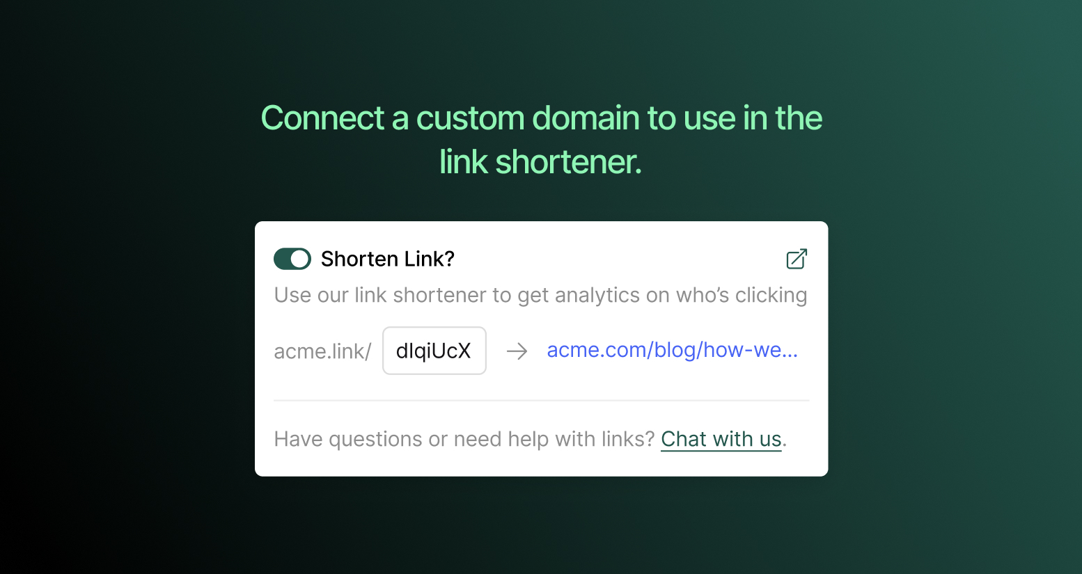 Dub Shortlink Integration