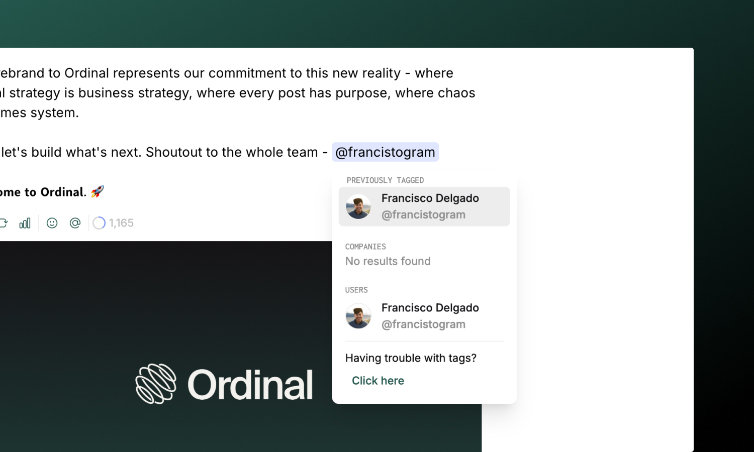 Linkedin Tagging