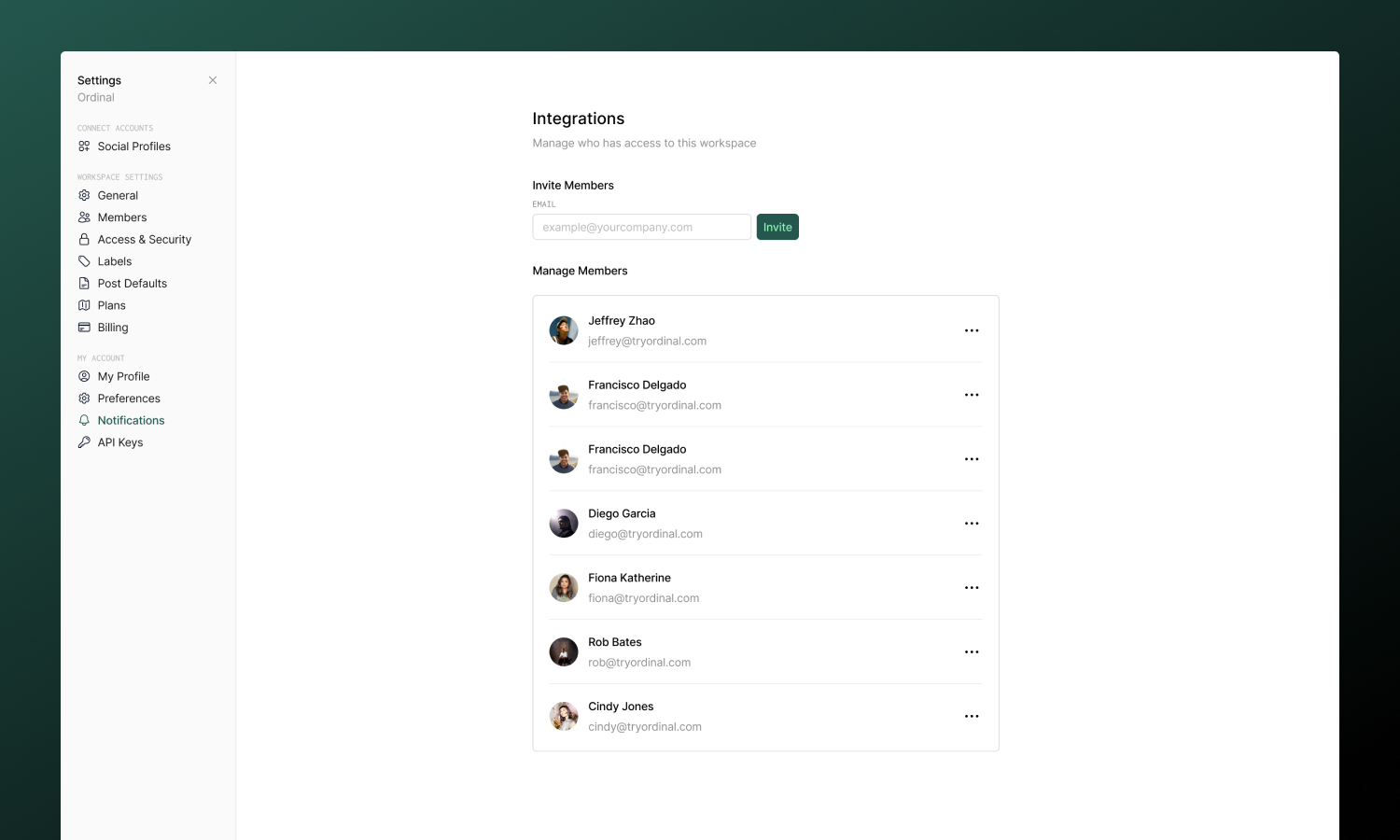 Members Page
