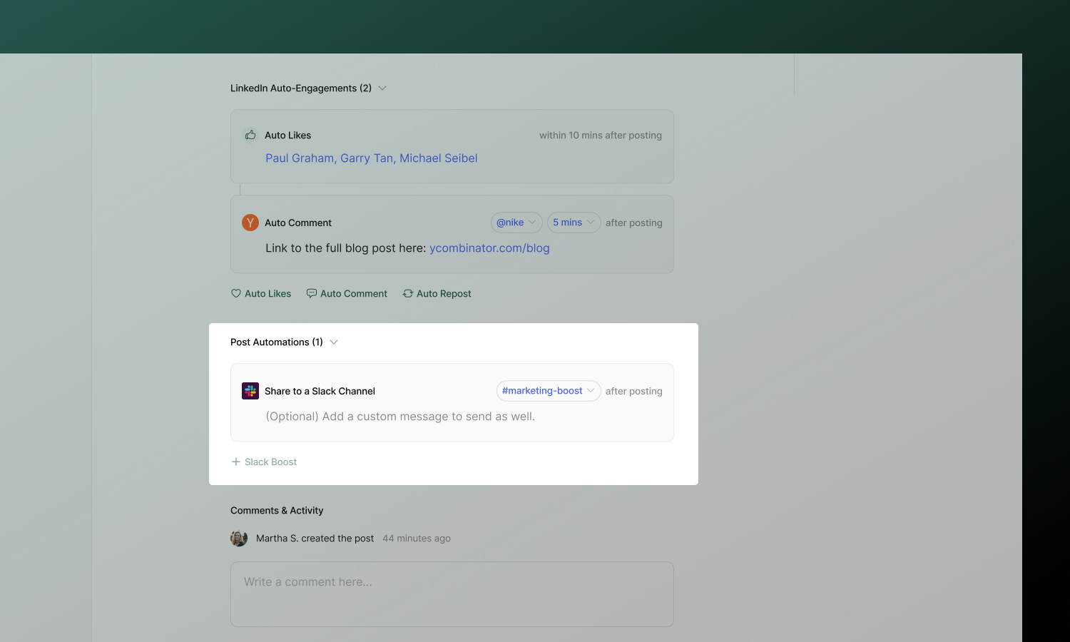Slack Boost