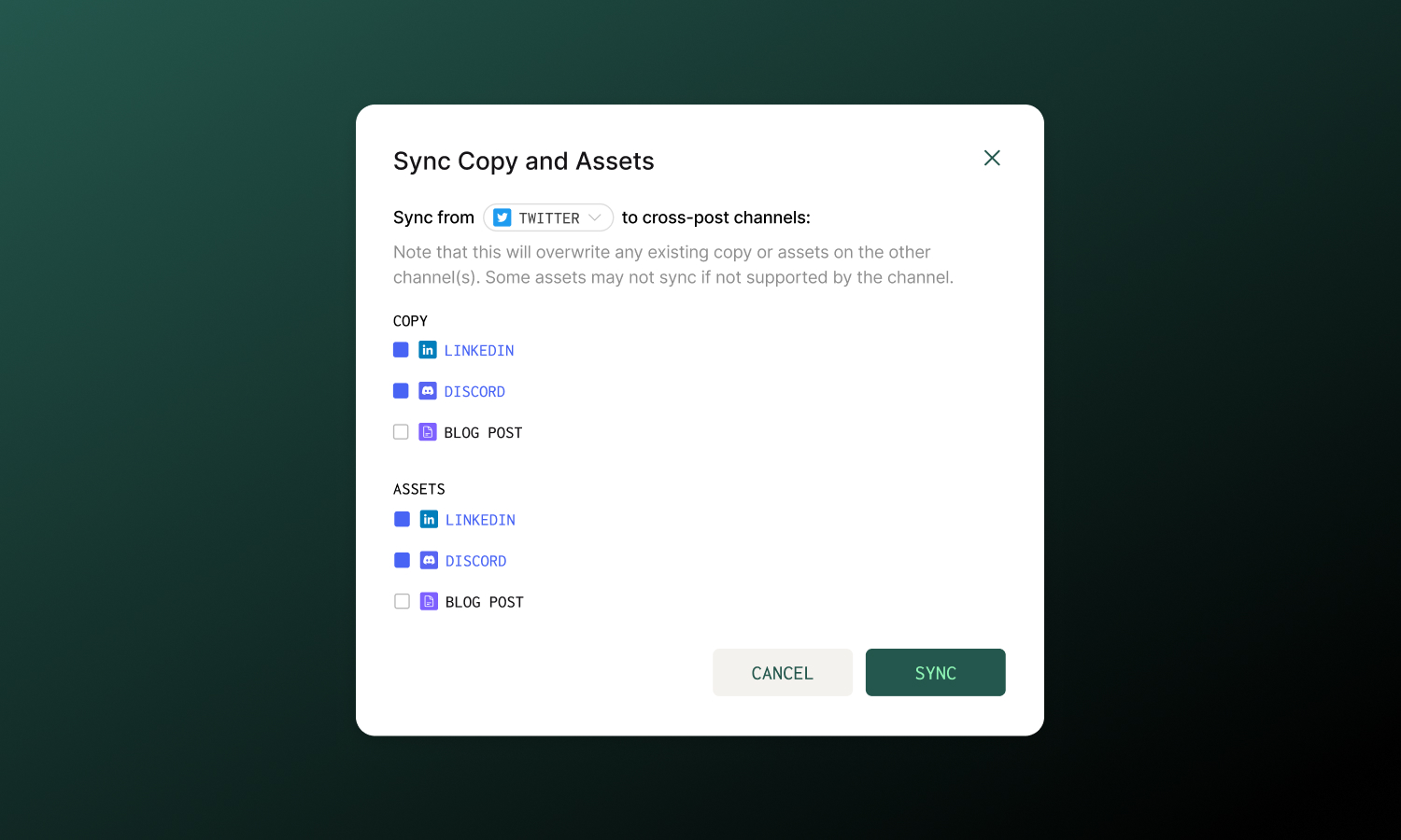 Sync Content